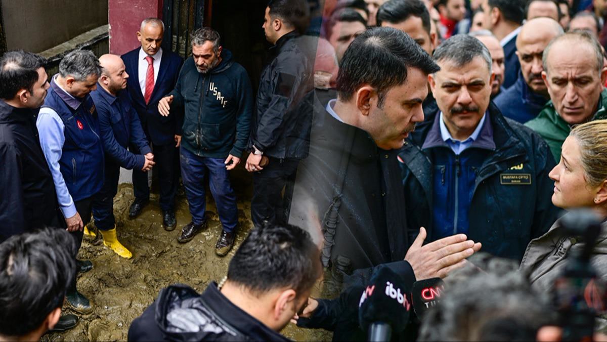 İstanbul Sarıyer'de selin vurduğu Ayazağa'ya inen Murat Kurum ile Mustafa Çiftçi'den Özgür Özel'e çağrı: '83 y