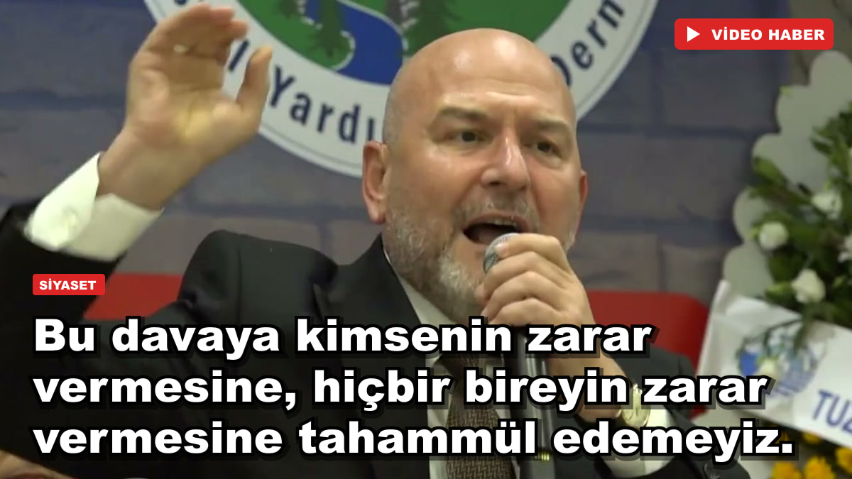 Bu davaya kimsenin zarar vermesine, hiçbir bireyin zarar vermesine tahammül edemeyiz.