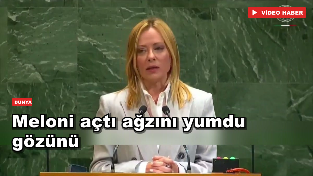 Meloni açtı ağzını yumdu gözünü
