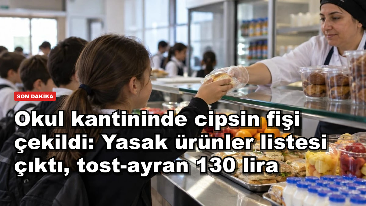 Okul kantininde cipsin fişi çekildi: Yasak ürünler listesi çıktı, tost-ayran 130 lira