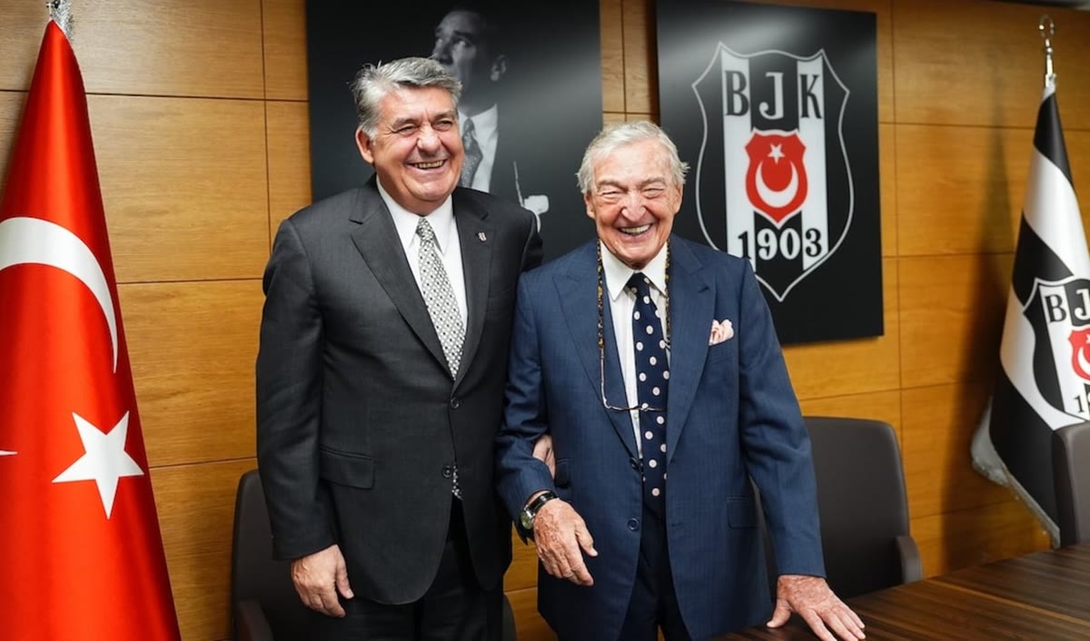 Beşiktaş Başkanı Serdal Adalı ve Rahmi Koç