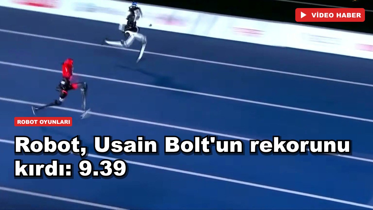 Robot, Usain Bolt'un rekorunu kırdı: 9.39
