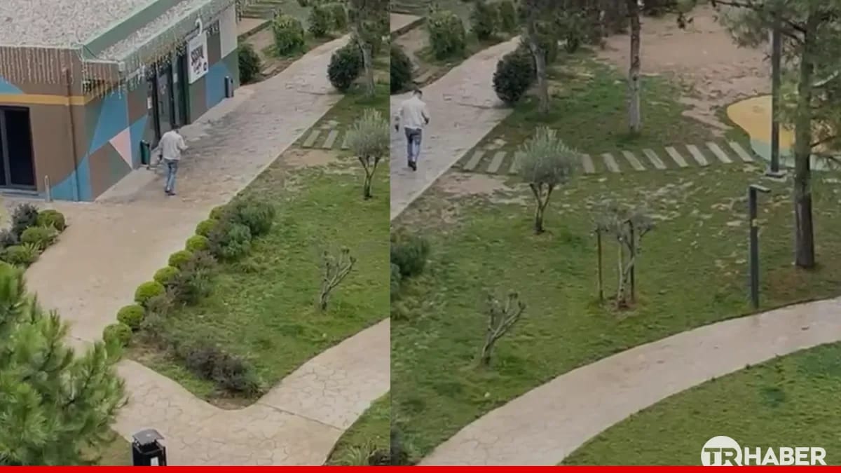 Korupark Sosyal Tesisleri'nin güvenlik kamerası görüntüsü