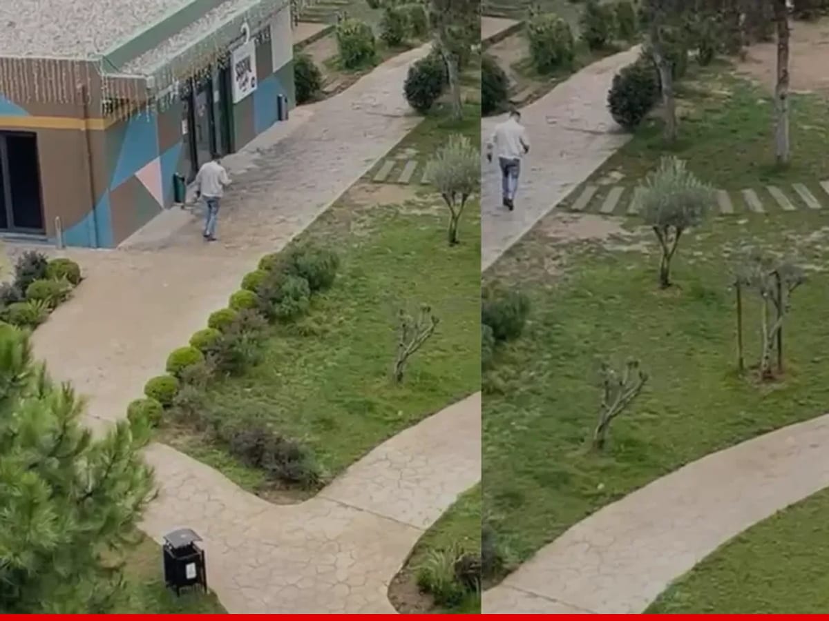 Tesisin bahçesi ve yürüyüş yolu