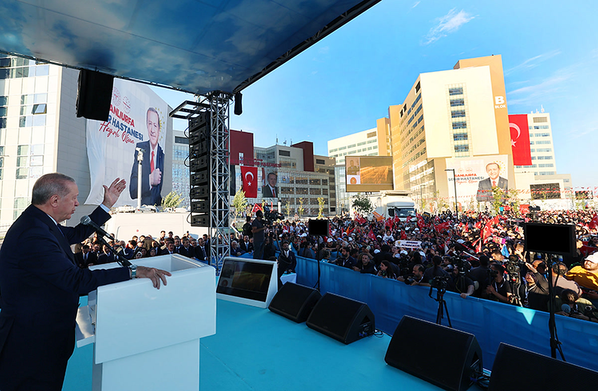 Erdoğan Şanlıurfa Şehir Hastanesi açılış töreninde