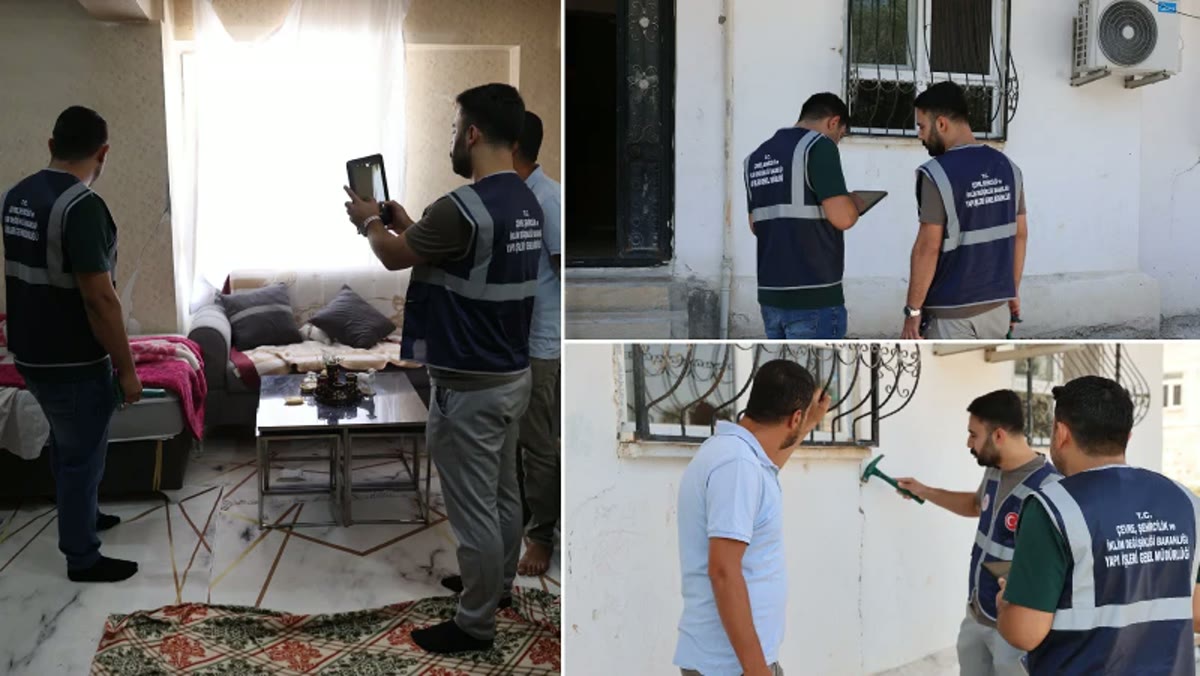 Şanlıurfa'da deprem sonrası hasar tespiti (webp format, gerekirse dönüştürülmeli)