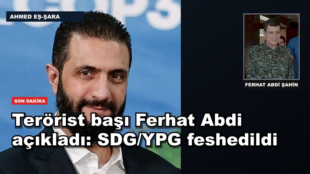 Terörist başı Ferhat Abdi açıkladı: SDG/YPG feshedildi