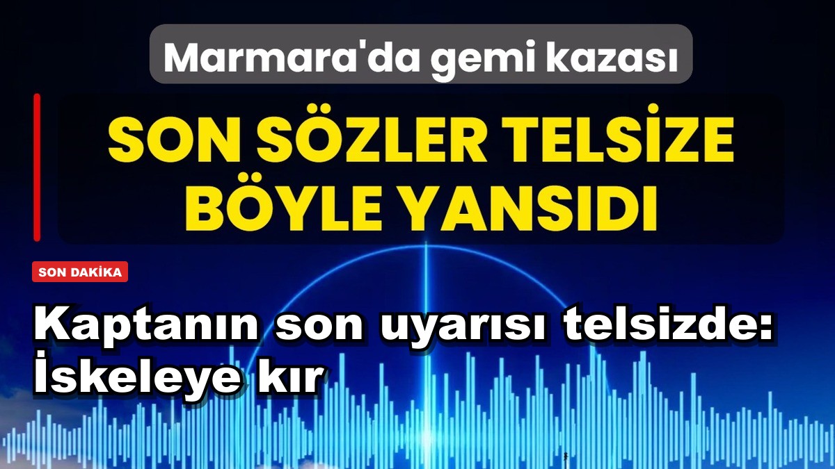 Kaptan dümeni iskeleye kır