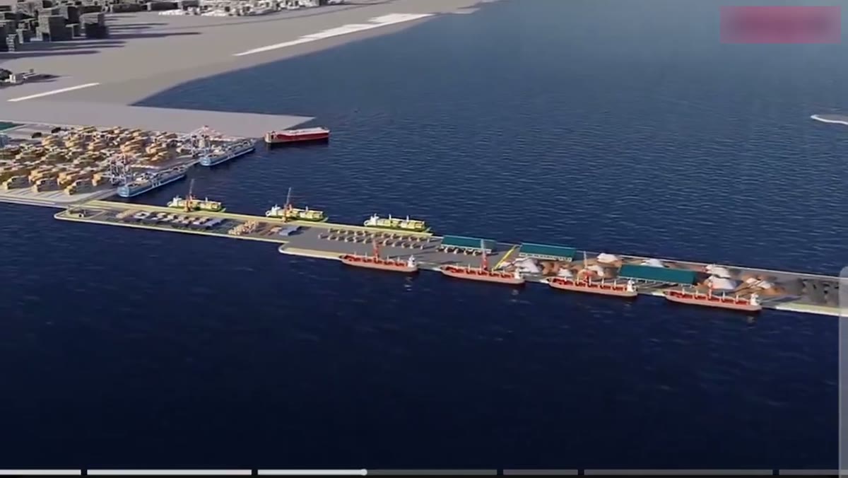 Warsheekh liman projesinin tanıtım görselinden bir kare