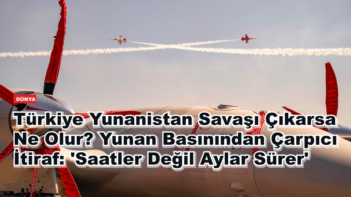 Türkiye Yunanistan Savaşı Çıkarsa Ne Olur? Yunan Basınından Çarpıcı İtiraf: 'Saatler Değil Aylar Sürer'