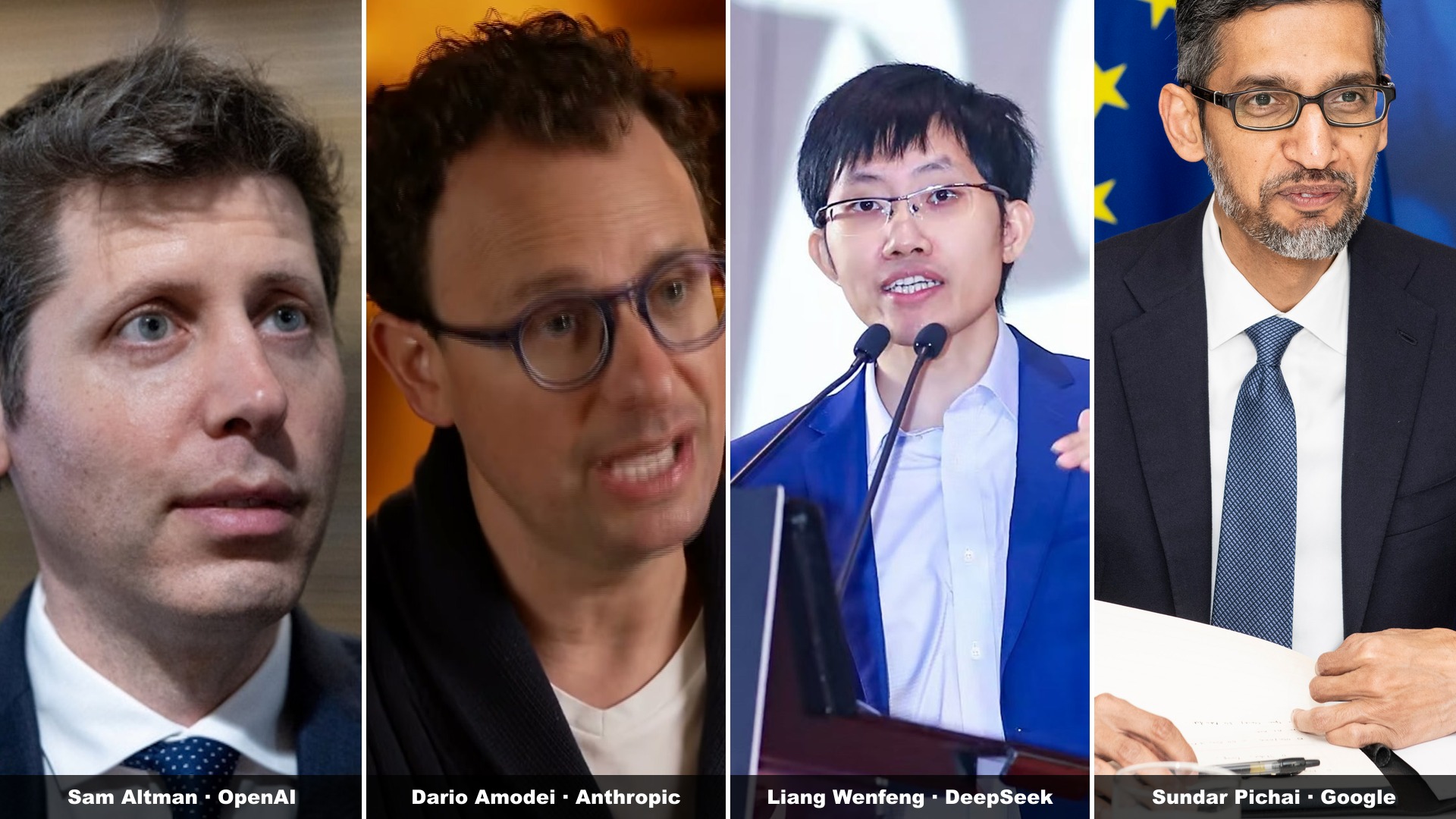 Sam Altman, Dario Amodei ve Sundar Pichai