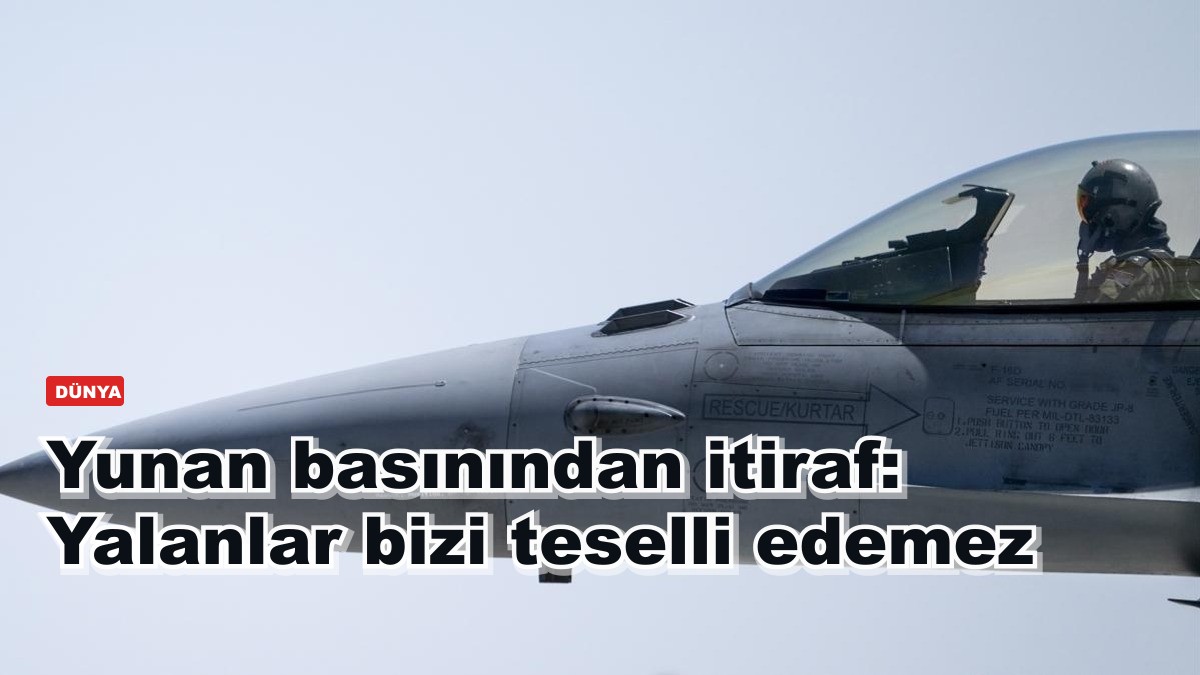 Yunan basınından itiraf: Yalanlar bizi teselli edemez