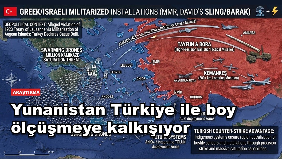 Yunanistan Türkiye ile boy ölçüşmeye kalkışıyor
