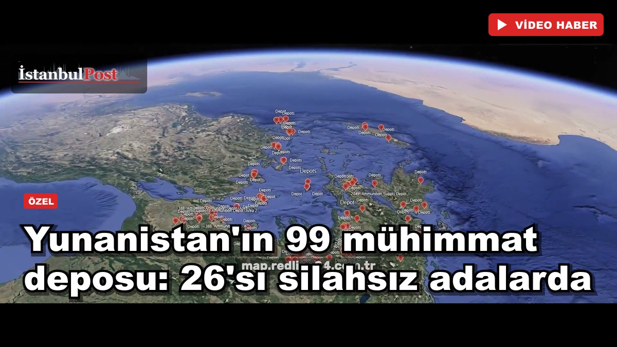 Yunanistan'ın 99 mühimmat deposu haritalandı: 26'sı silahsızlandırılmış adalarda